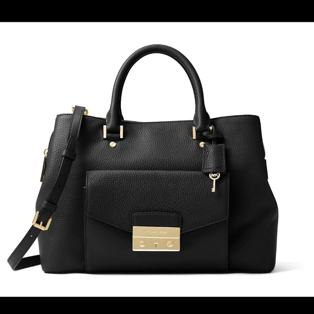 Michael Kors Haley Leather Satchel